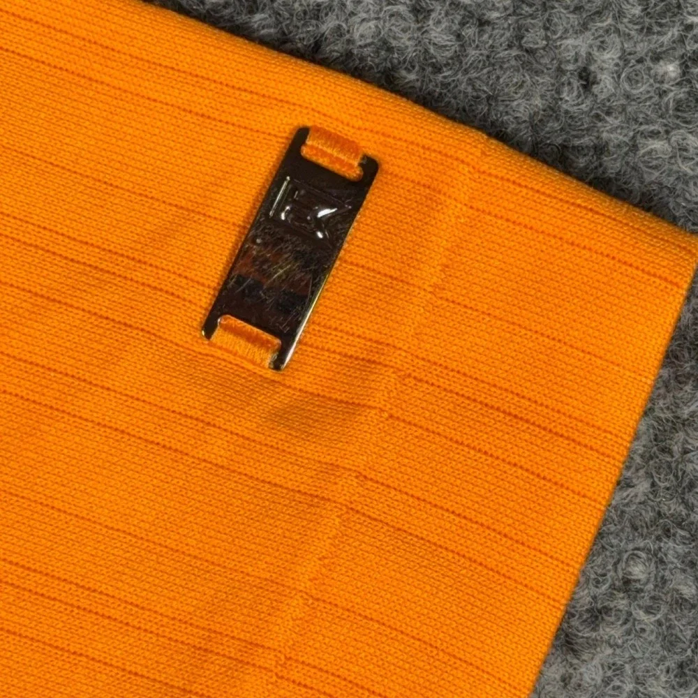 Nike Tiger Woods Dri-FIT Golf Polo Mens Large Orange Performance Athletic Shirt